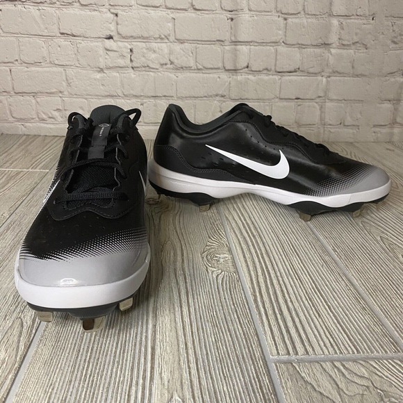 Nike Alpha Huarache Varsity 4 Low Metal Baseball Cleats Mens 10 Black DJ6516-010 main image 5